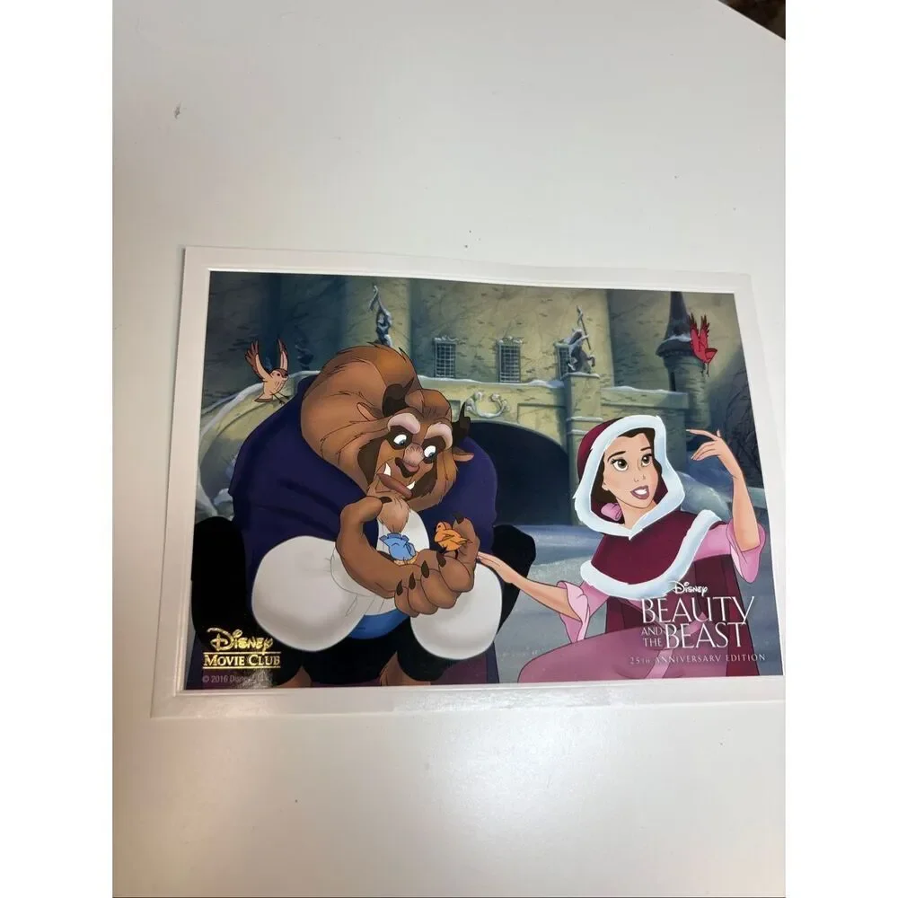Disney Movie Club Beauty and the Beast 25th Anniversary Print Card 2016
